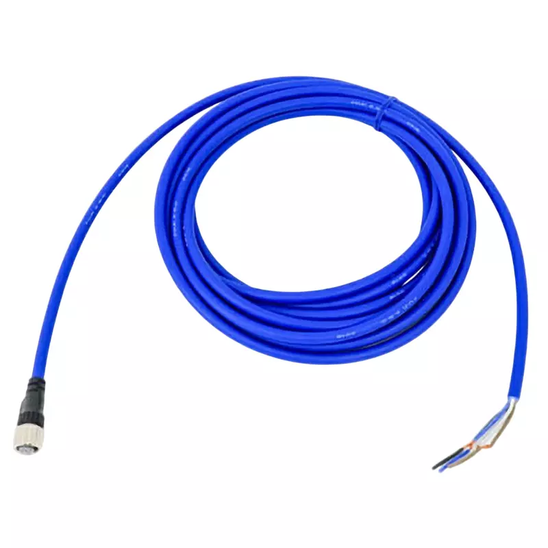 Omron Waterproof Connector Round Type M12 With Cable Socket One Side Connector, XS2F-D421-G80-SA