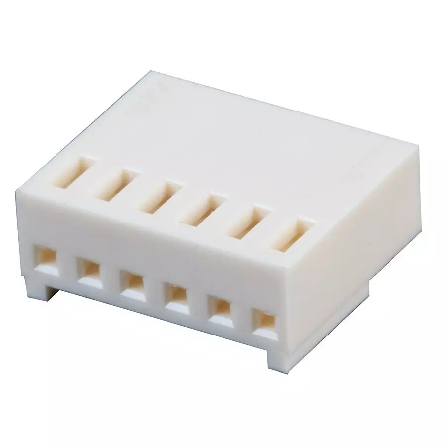 MULTICOMP PRO Plug & Socket Connector Housings CRIMP HOUSING, 2.54MM, 6WAY, MC34487 (Pack of 20)