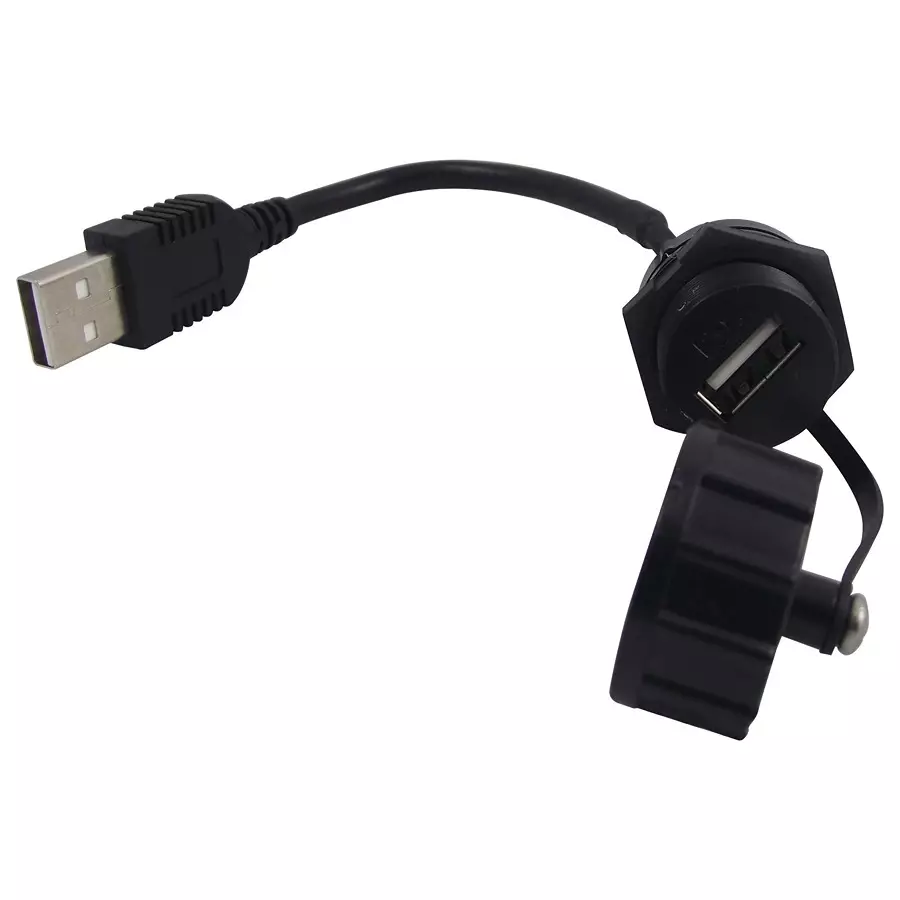 MULTICOMP PRO USB / Lightning Cables CABLE, USB A JACK TO USB A PLUG, 100MM,, 2UB3001-W05101