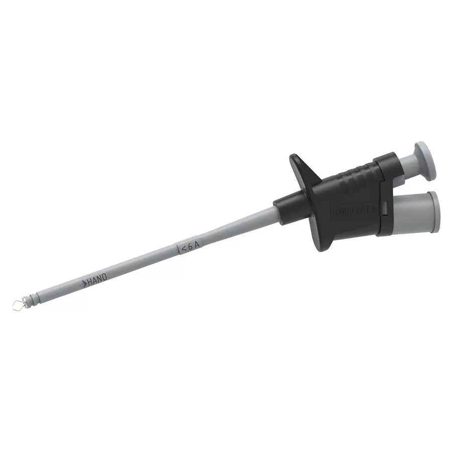 MULTICOMP PRO Test Probes - Lead End Connectors TEST PROBE CONN, PINCER CLIP, 6A, BLACK, 72-14320