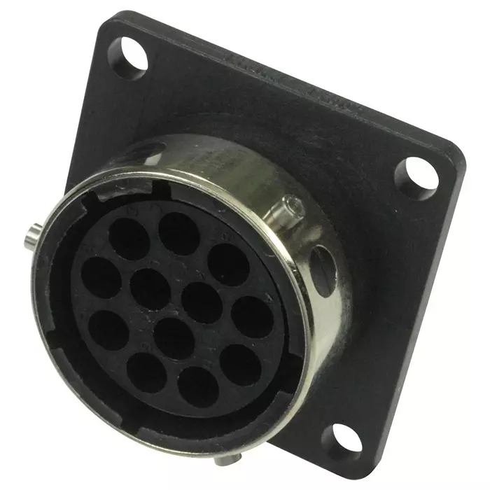 SOURIAU-SUNBANK / EATON CIRCULAR CONNECTOR RECEPTACLE, SIZE 14, 12 POSITION, WALL, UTG014-12S