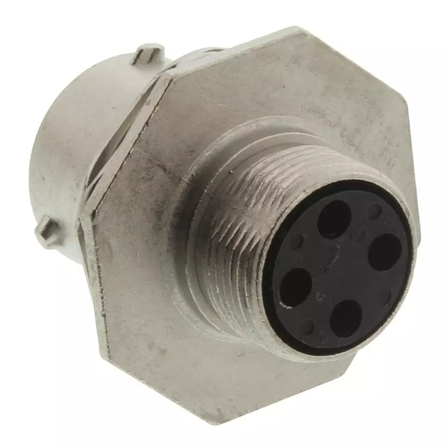 SOURIAU-SUNBANK / EATON CIRCULAR, JAM NUT RECEPTACLE, SIZE 12-4 POSITION, PANEL, UT07124PH