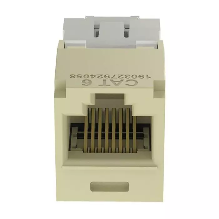 PANDUIT Modular & Ethernet Connectors RJ45 CONN, JACK, 8P8C, 1PORT, ELE IVORY, CJ688TGEI-24 (Pack of 24)