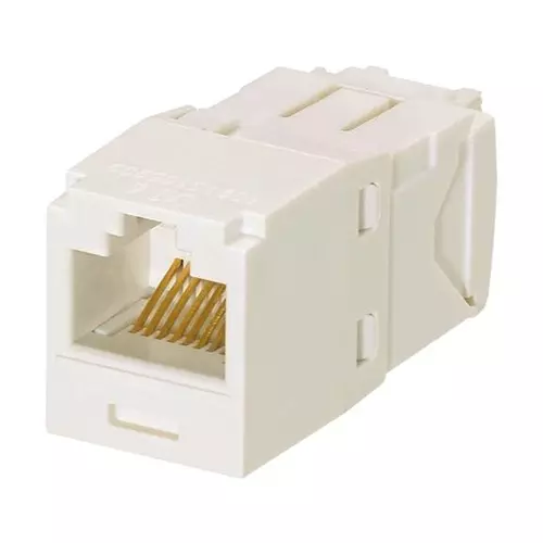 PANDUIT Modular & Ethernet Connectors RJ45 CONN, JACK, 8P8C, 1PORT, OFF WHITE, CJ688TGIW-24 (Pack of 24)