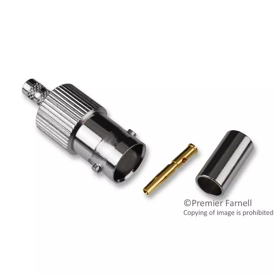 AMPHENOL RF RF Connectors RF/COAXIAL, BNC JACK, STRAIGHT, 50 OHM, CRIMP, 36800-RFX