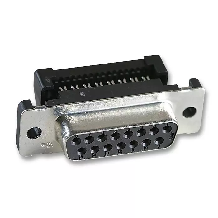 AMP - TE CONNECTIVITY SOCKET, IDC, D, METAL, 15WAY, 1658612-3