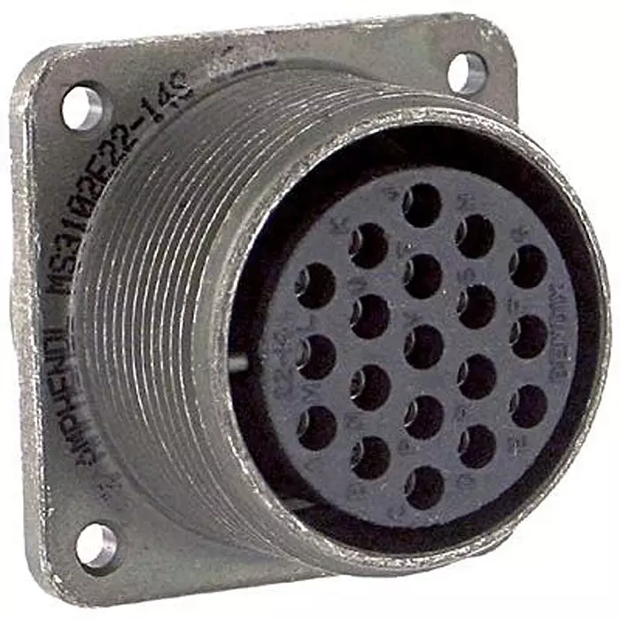 AMPHENOL INDUSTRIAL CIRCULAR CONNECTOR, RECEPTACLE, SIZE 18,, MS3102E18-1S.