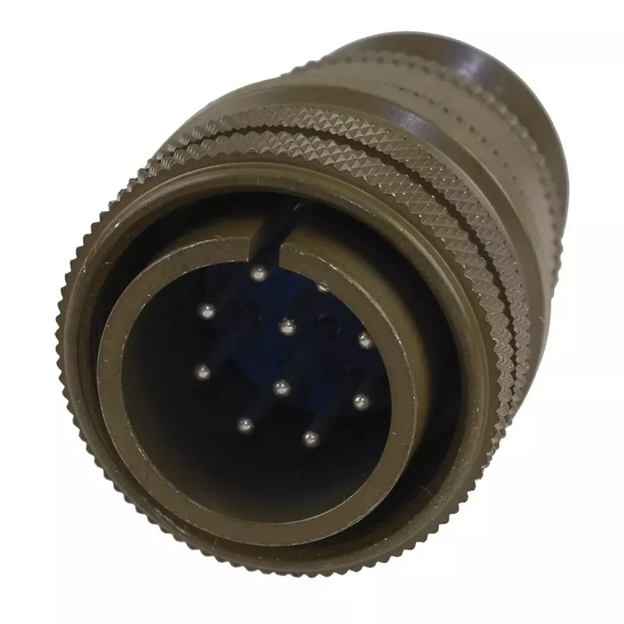 AMPHENOL INDUSTRIAL CIRCULAR CONNECTOR PLUG SIZE 18, 10 POSITION, CABLE, 97-3106A-18-1P.