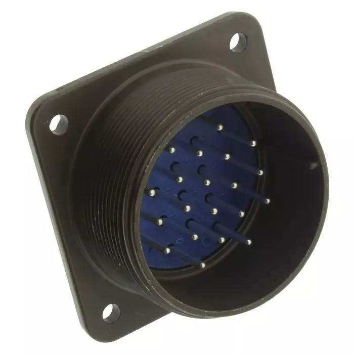AMPHENOL INDUSTRIAL CIRCULAR CONNECTOR, RECEPTACLE, SIZE 28, 20 POSITION, BOX, 97-3102A-28-16P