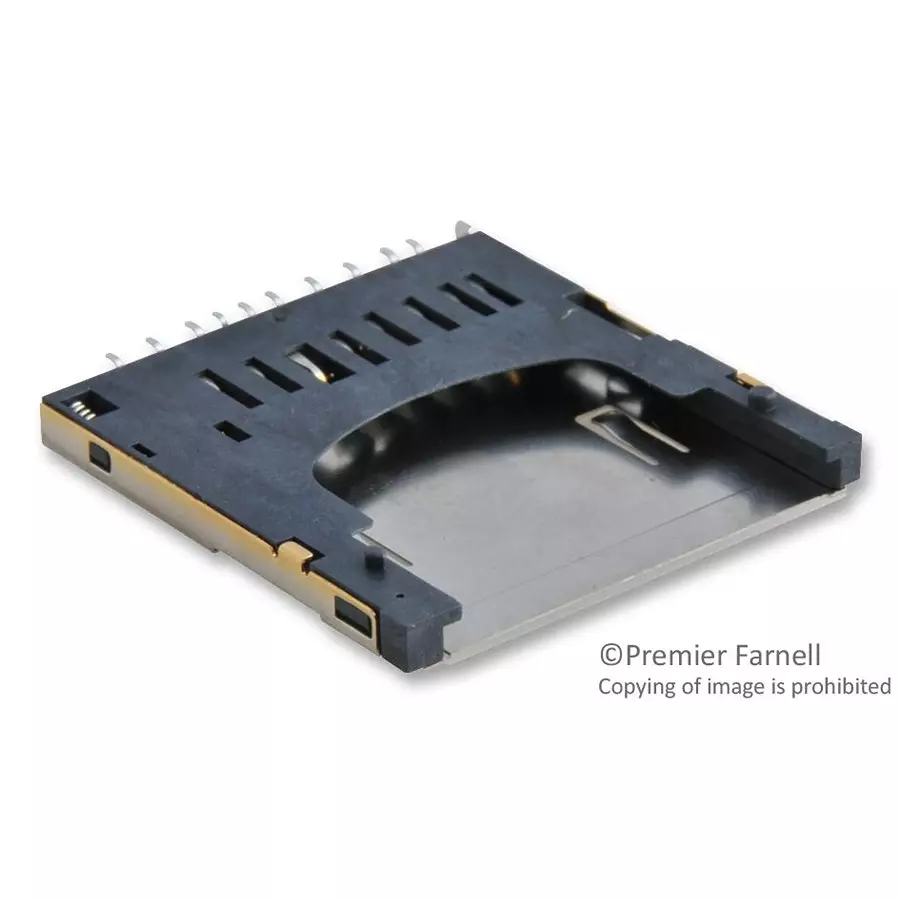 AMPHENOL COMMUNICATIONS SOLUTIONS CONNECTOR, SD CARD, PUSH-PUSH, 11POS, 10067847-011RLF