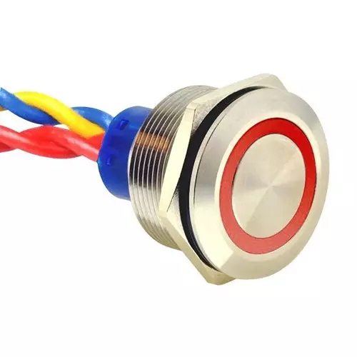 E-SWITCH VANDAL SWITCH, SPDT, 3A, 250VAC, PANEL, ULV8FW3SS311.