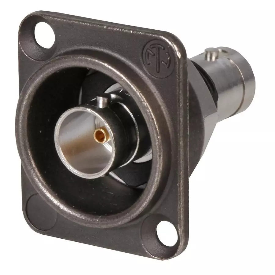 NEUTRIK RF COAXIAL, UHD BNC JACK, 75 OHM, PANEL, NBB75DFIX