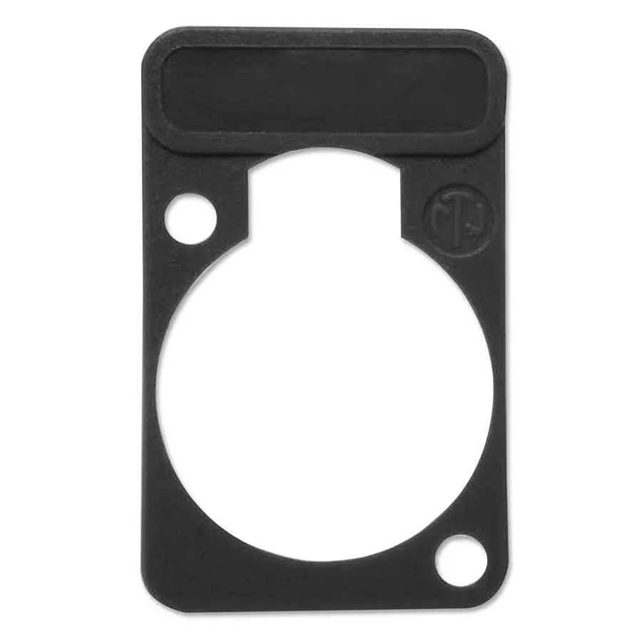 NEUTRIK PLATE, D-SHELL, BLACK, DSS-BLACK