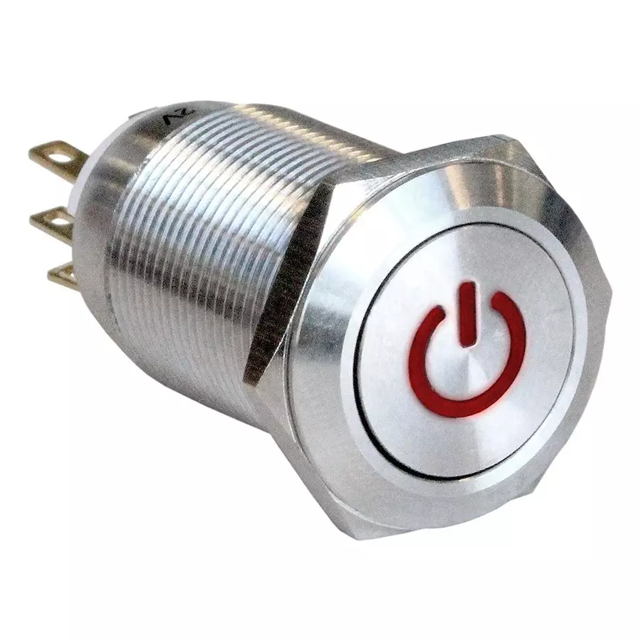 ARCOLECTRIC (BULGIN LIMITED) ANTI VANDAL SW, SPDT, 5A, 24V/125V, RED, MPI005P28LSRD12