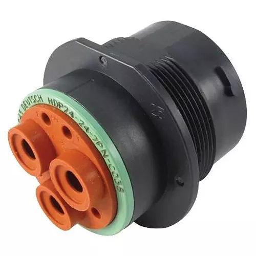DEUTSCH - TE CONNECTIVITY RECEPTACLE, HDP POWER, 7WAY, PIN, HDP24-24-7PN-C038