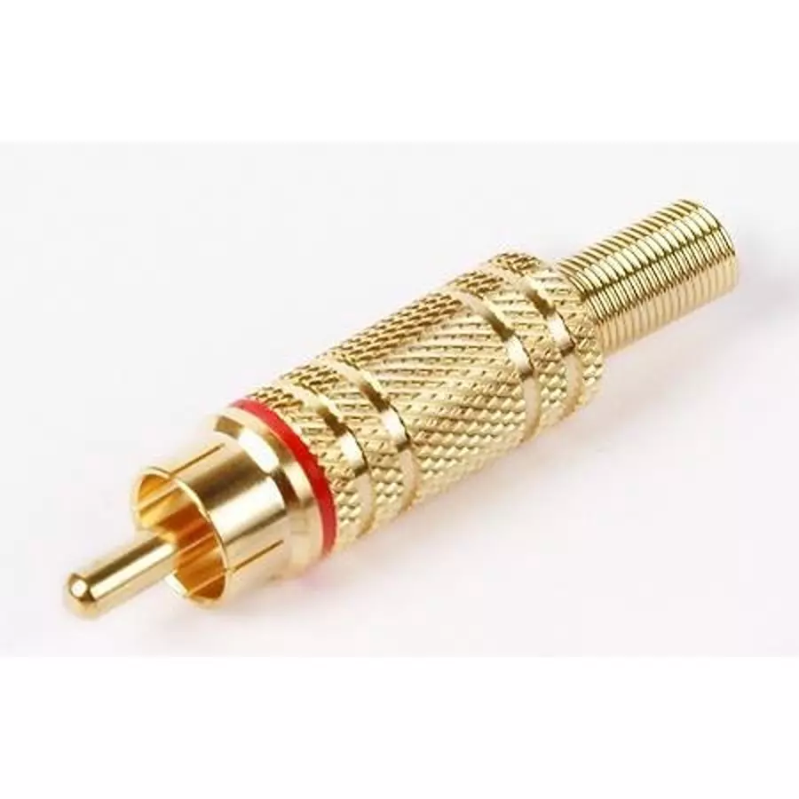 MCM I.D..219 in Red RCA Type Plug, 27-900