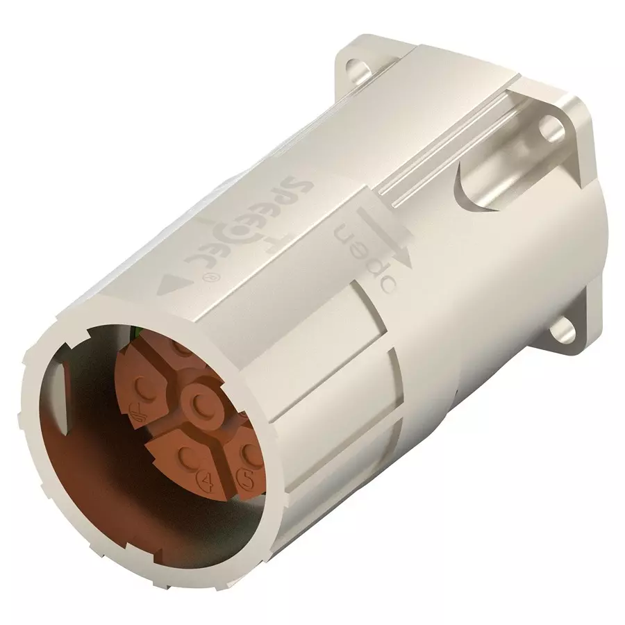 INTERCONTEC - TE CONNECTIVITY CIRCULAR CONN, PLUG, 6POS, PANEL, BDFA107NN00000050000