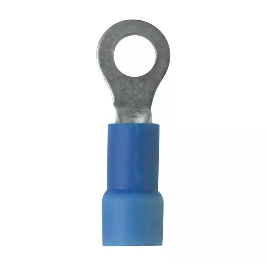 PANDUIT Ring Crimp Terminals TERMINAL, RING TONGUE, #10, 14AWG, BLUE, PV14-10RX-M. (Pack of 5)