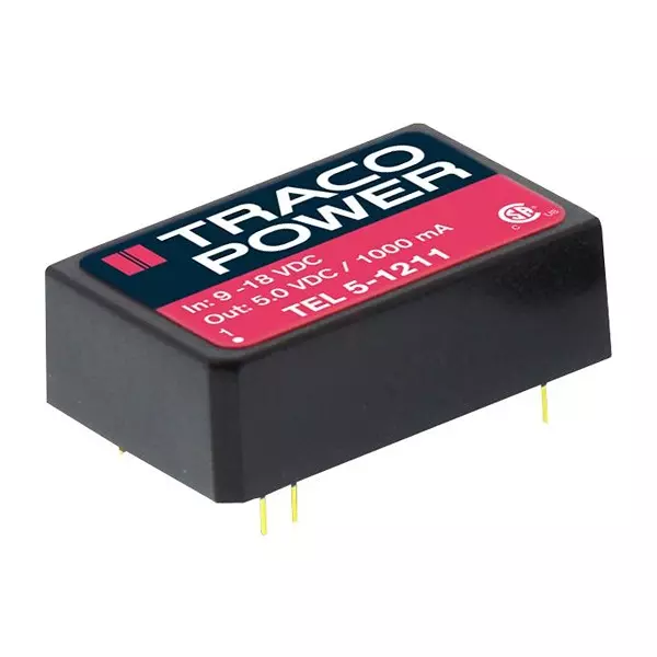 TRACO POWER Isolated Through Hole DC / DC Converters CONVERTER, DC/DC, 5W, +/-15V, TEL 5-1223