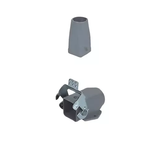 Sibass Electric Heavy Duty Connector 4 Pin Top Straight Bottom Wall Mounting, SE-04-3 (Pack of 200)