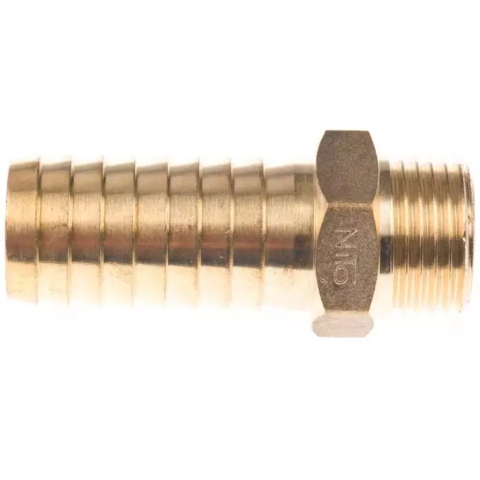 Nito Hose Connector Brass Male 19.05 mm (3/4 Inch), 2666NA4 (Pack of 2)