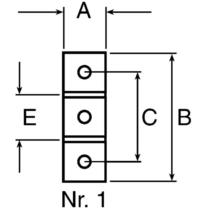 FlexLink M6 Mounting Plate Connecting Component Strut Profile 30 mm 60 mm Groove Size 7.2 mm, XFFB 30