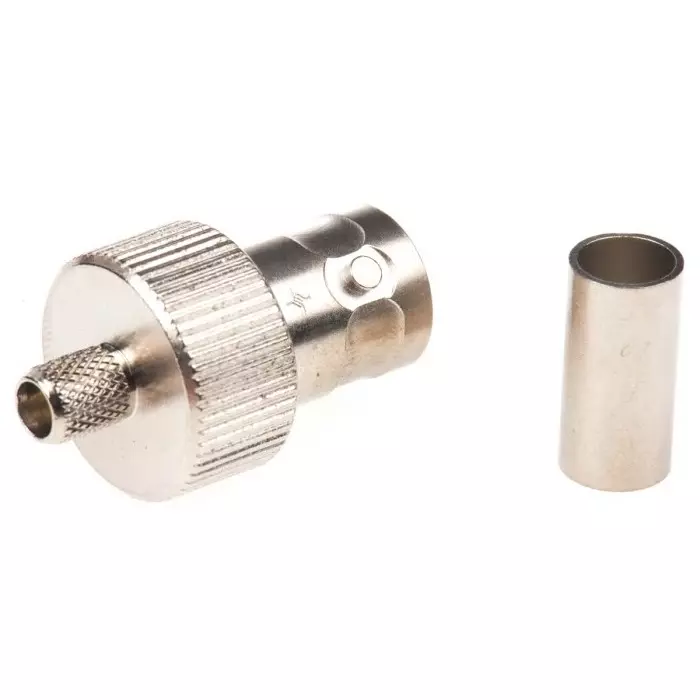 Telegartner Jack Cable Mount BNC Connector 50 Ω Crimp Termination Straight Body, J01001A1265
