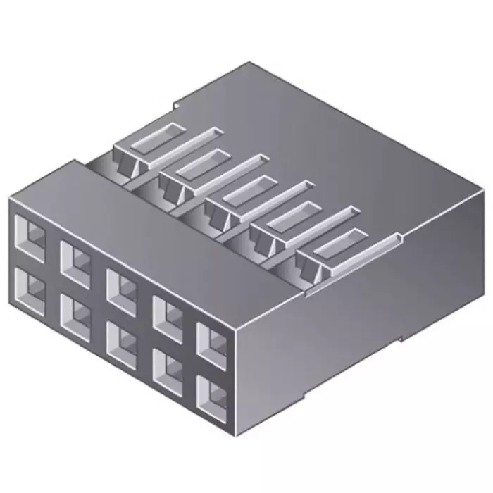 Amphenol ICC Mini-PV Female Connector Housing 2.54 mm Pitch 10 Way 2 Row, 65043-032ELF (Pack of 5)