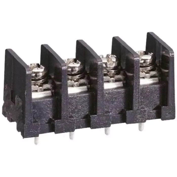 Sato Parts Barrier Strip 4 Contact 7.62 mm Pitch 1 Row 10 Amp 250 V Solder Termination, ML-40-S1BYF-4P