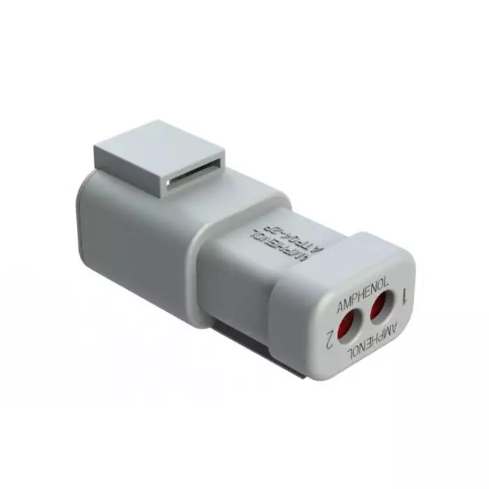 AMPHENOL INDUSTRIAL ATP Cable connector Plug 2 Way Crimp Termination, ATP04-2P-EC01 (Pack of 2)
