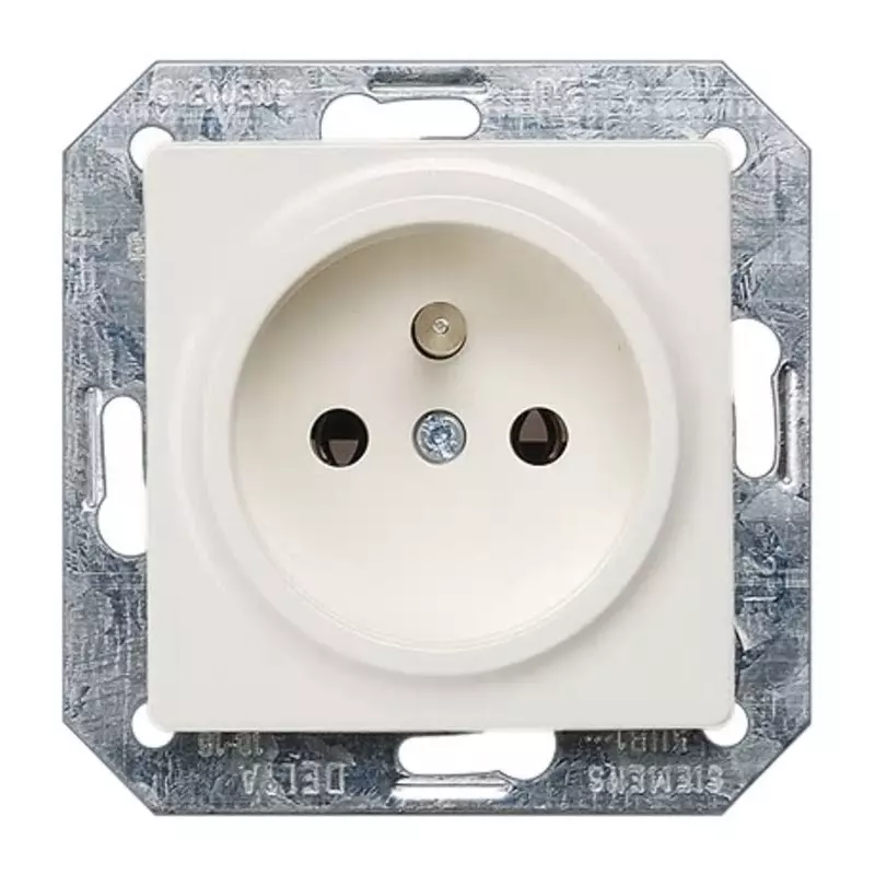 Siemens 5UB13 White 2 Gang Electrical Socket, 2 Poles, 16A, CEE, 5UB1350