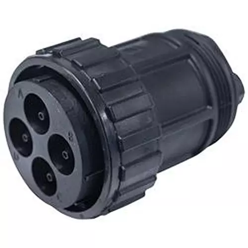 AMPHENOL INDUSTRIAL Circular Connector PLUG, 4POS, SIZE 24, CRIMP, APC06-24-4P