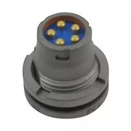 AMPHENOL PCD Mil Spec Cir Conn, Rcpt, 5Pos, Solder, 164-183