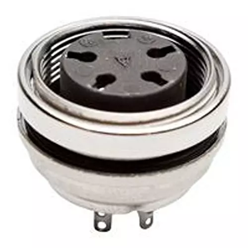 AMPHENOL SINE/TUCHEL Industrial Cir Conn, Rcpt, 4Pos, Solder, C091 31G004 100 2