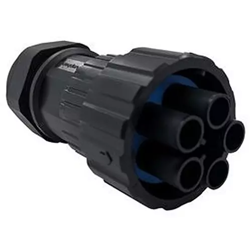 AMPHENOL INDUSTRIAL Industrial Cir Conn, Plug, 5Pos, Cable, PRB06E24-BLS(LC)(A)