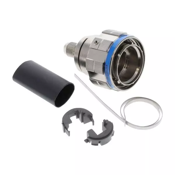 AMPHENOL PCD BACKSHELL, STR, RJ45 PLUG, ALUM ALLOY, KIT38081NI