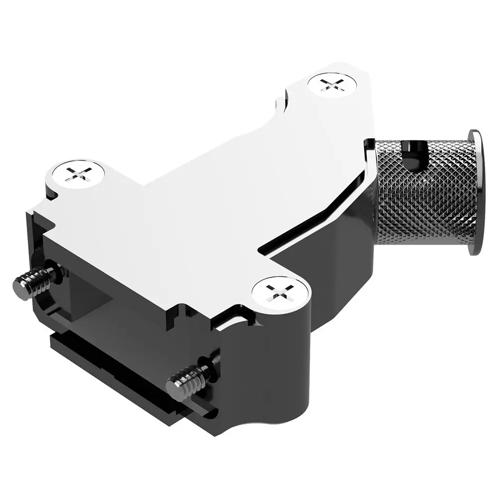 POSITRONIC D SUB BACKSHELL, 45DEG, SIZE DE, ALUM, D9000AKNE0/AA