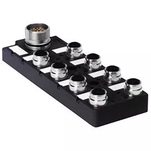 TURCK Sensor Distribution Box, M12-5P, 8Port, 8Mb12Z-5P3-Cs19
