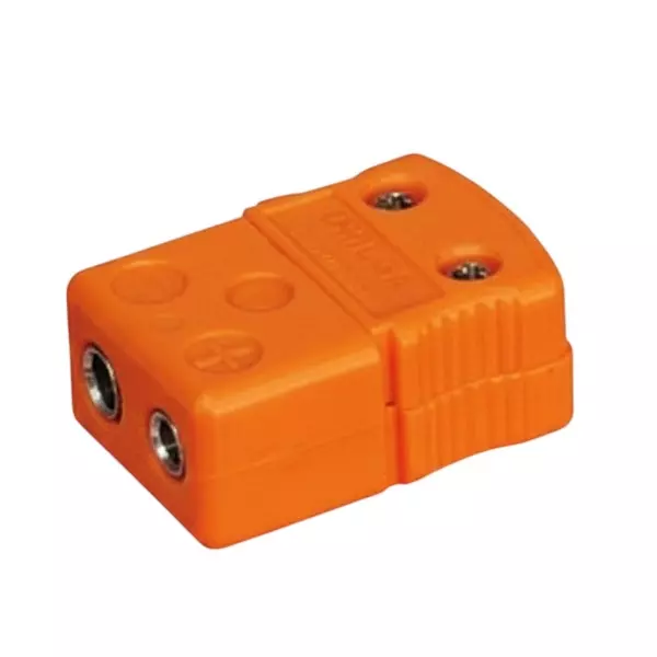 Omega NHX Series Thermocouple Connector Standard Orange 2 Pins Socket Type N, NHX-N-F
