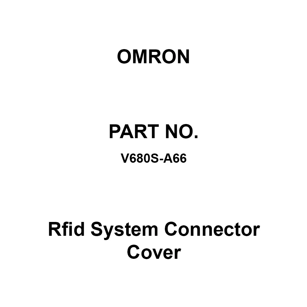 Omron Rfid System Connector Cover, V680S-A66