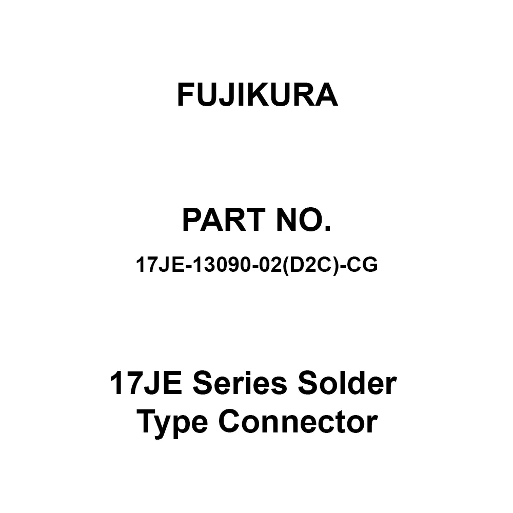 FUJIKURA Square Solder Type Connector 9 Pole, 17JE-13090-02(D2C)-CG (Pack of 100)