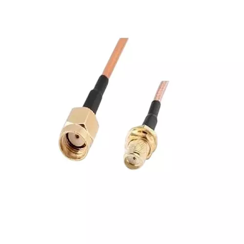 NBR RG-316 RP SMA Male to SMA Female Coaxial Antenna Extension Cable 15 cm Length