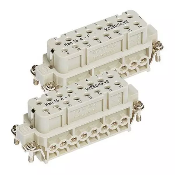 Harting Han A Screw Terminal Female Insert 16 Pin (17–32) 16 A 250 V, 09200162813