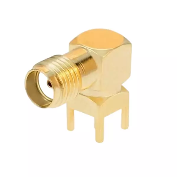 GENERIC SMA Female Right Angle RF Coaxial PCB Mount Connector 50 Ω Impedance, RC061