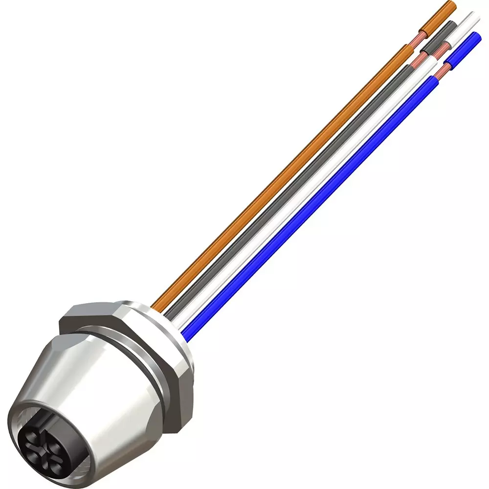 RS PRO Industrial Circular Connector Pre-Wired 250.0 V 4 Amp Gold Plated Straight, 2834997