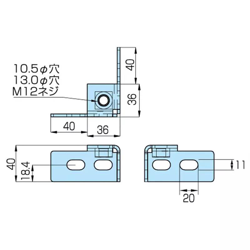 kameda-denki-multi-angle-connector-iron-3-valent-plating-materialfinish-correspondence-rohs-directive-un-40ac-m12-pack-of-10
