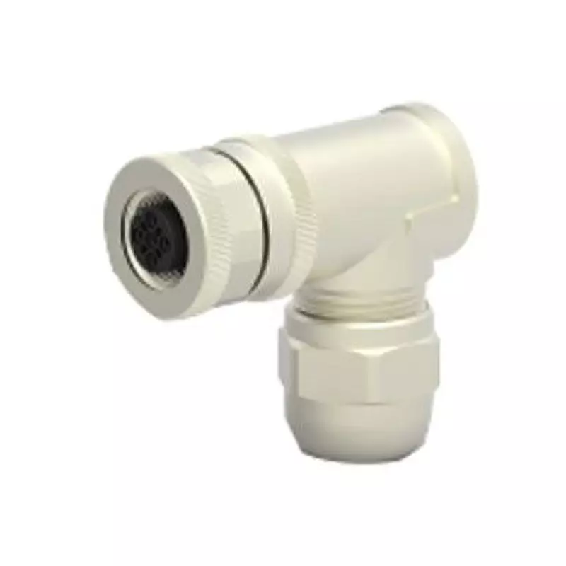 TE CONNECTIVITY Right angle Circular Connector 4 Amp Rated Current 5 Contacts, T4112011051-000