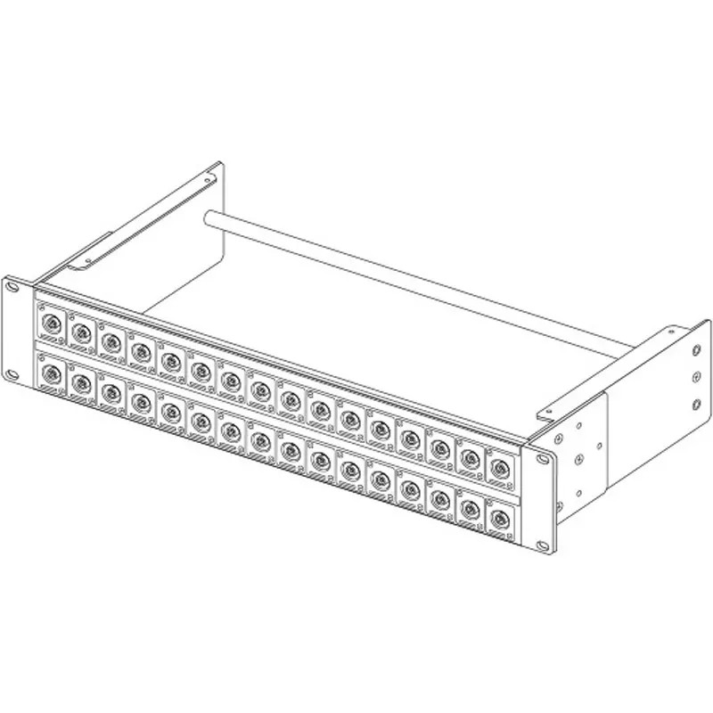 Canare Electric Audio XLR Connector Board 2U-AS7 Panel, 162U-JRUK