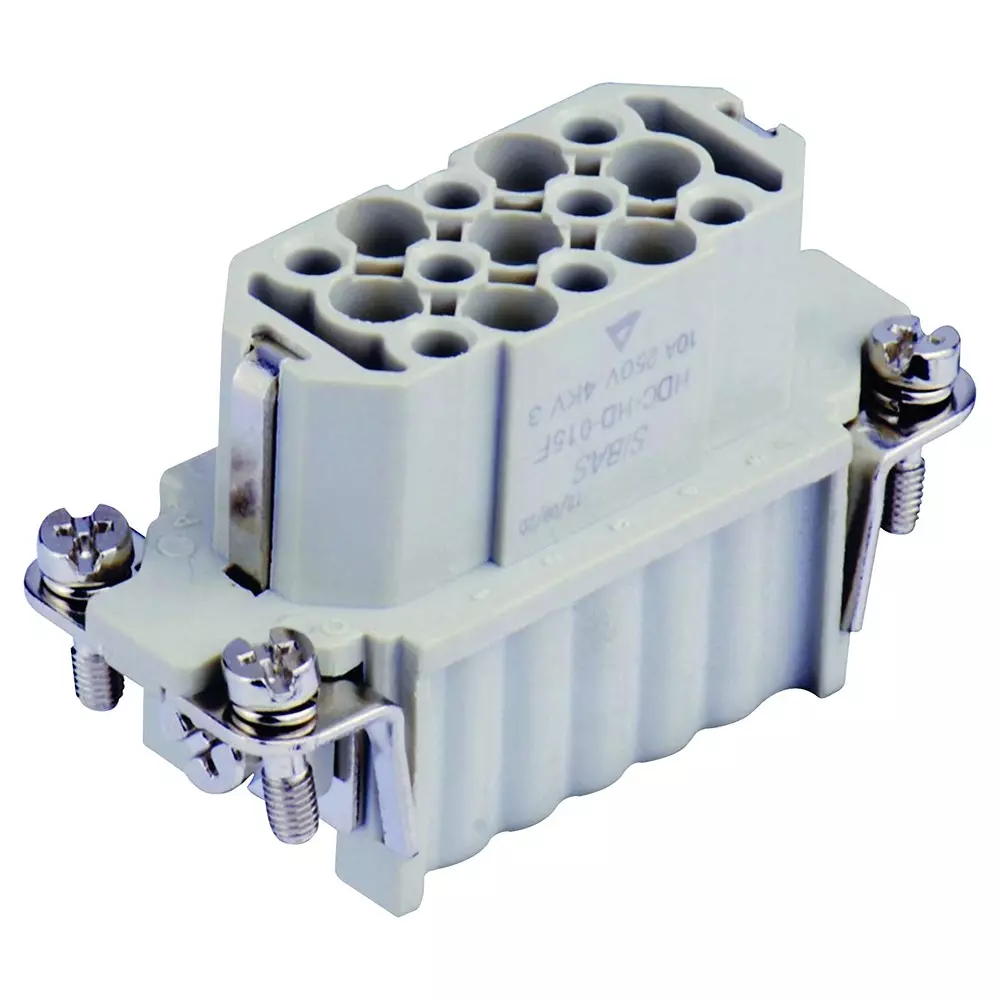 MOLEX / FLAMAR Heavy Duty Insert 10 Amp Current Rating 15+PE Contacts Receptacle Gender, T2020152201-000