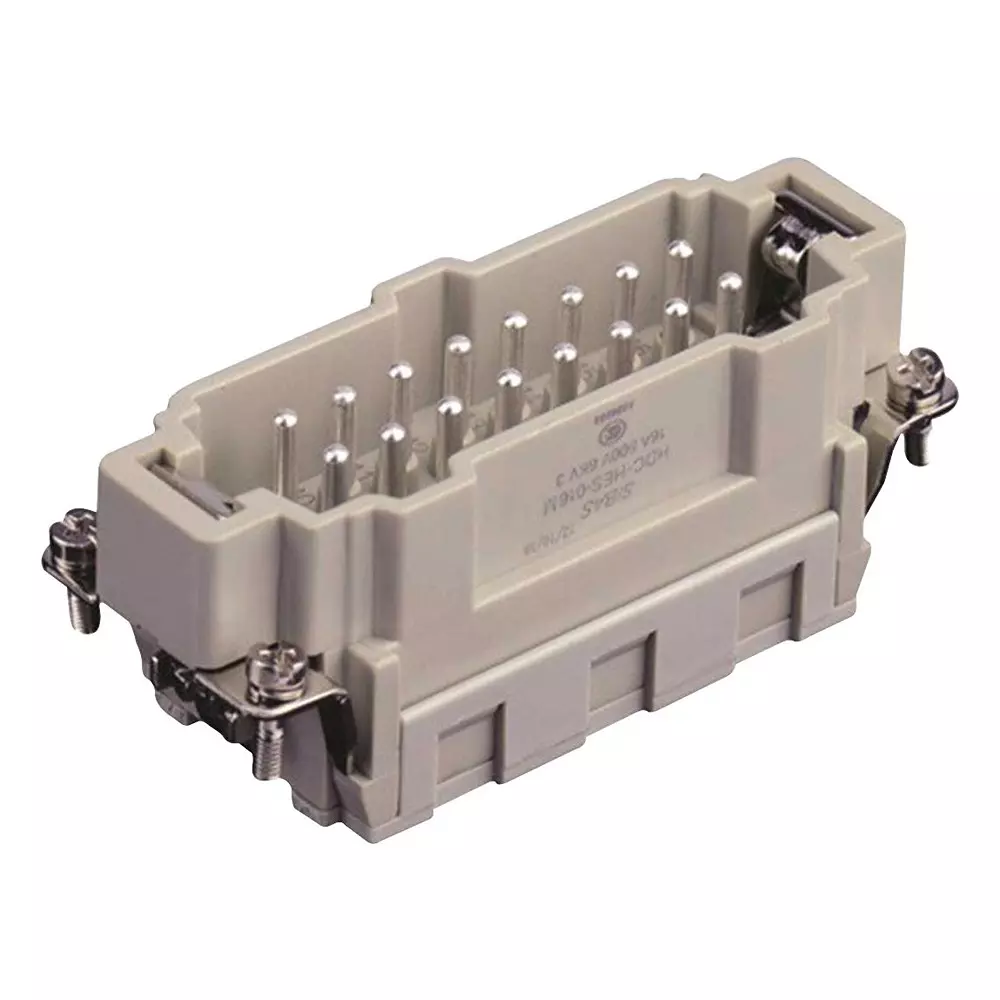 MOLEX / FLAMAR Heavy Duty Insert 16 Amp Current Rating 16+PE Contacts Plug Gender, T2040323101-000